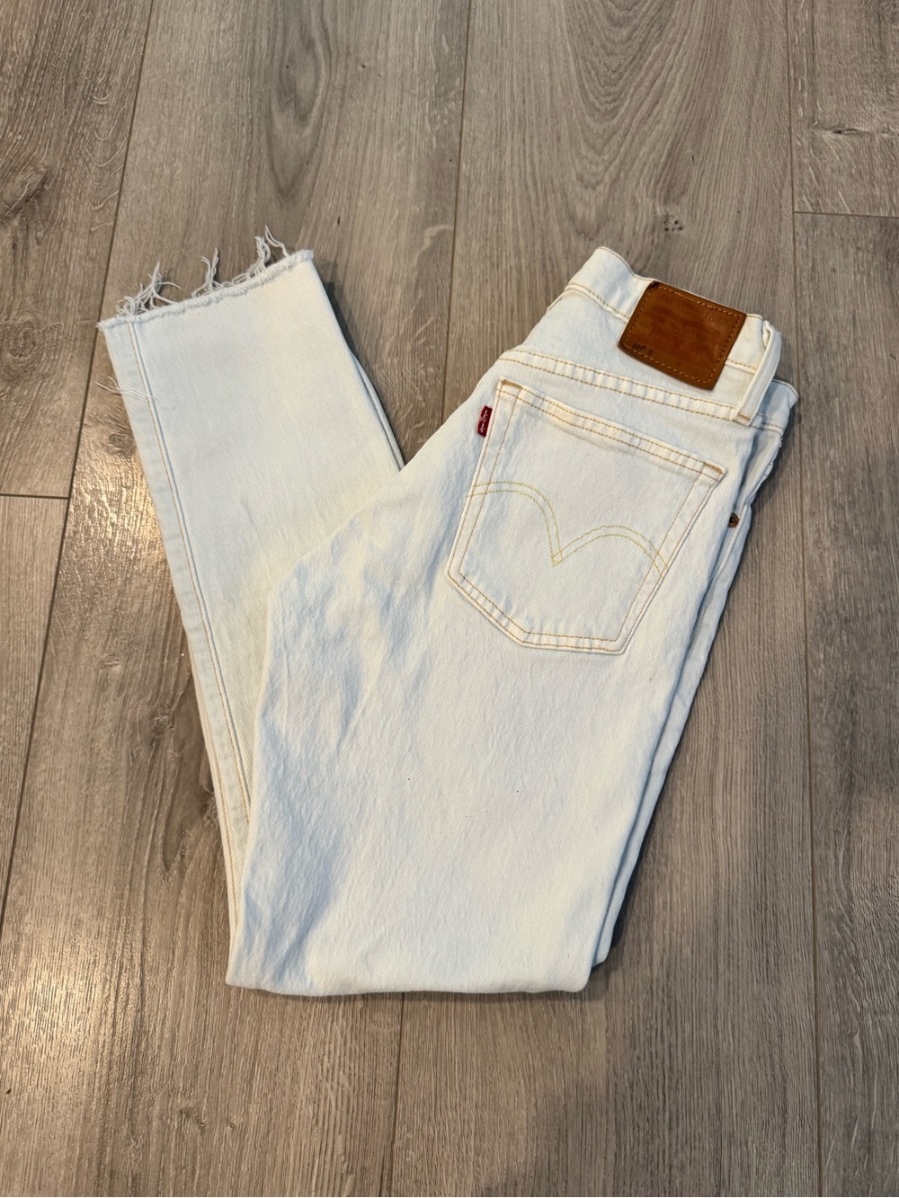 Levi’s Premium 501 Skinny Jeans Light Wash W25/ 26 inseam
